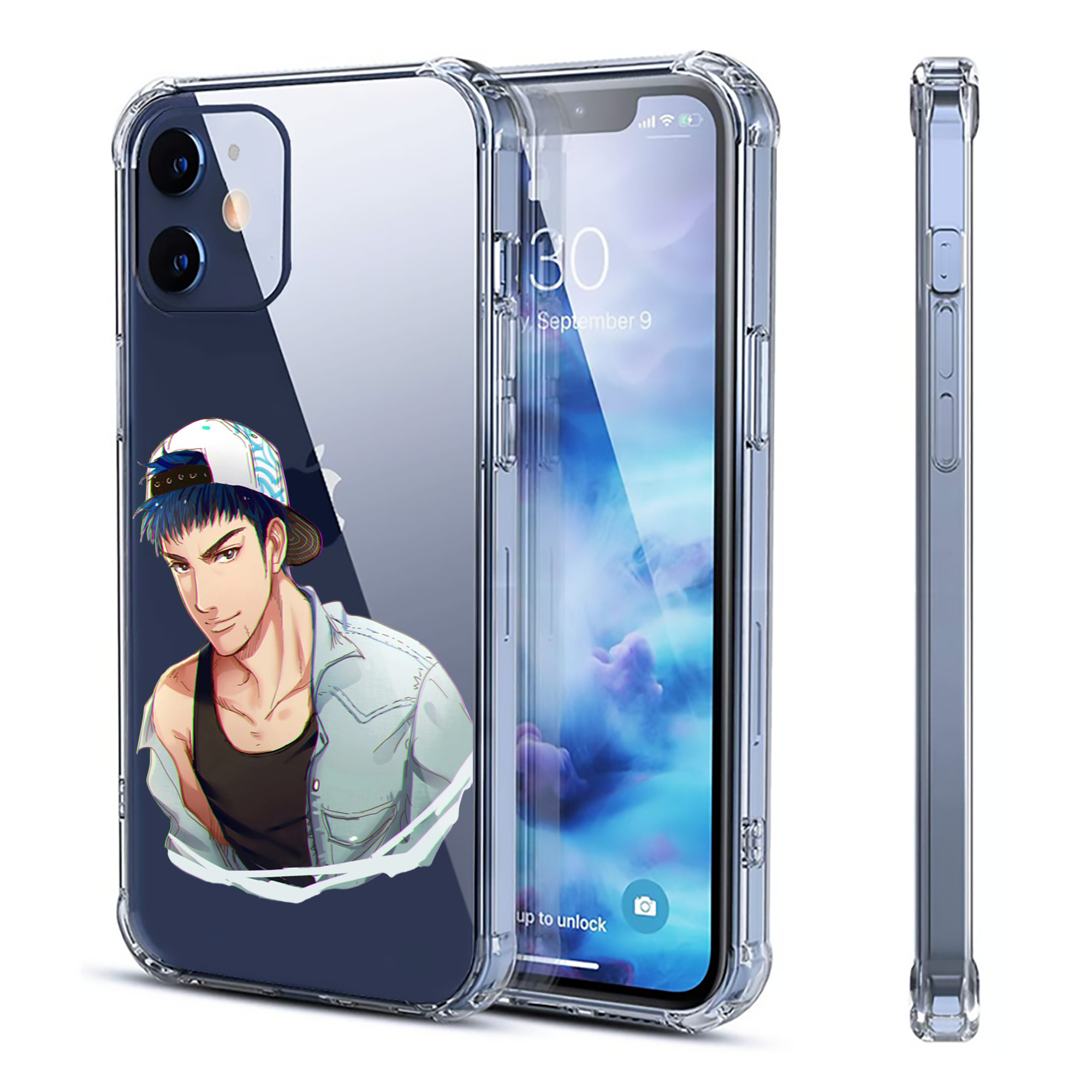 （画像用） SLAM DUNK／スラムダンク 【iPhone 12シリーズ対応】透明スマホケース（クリアソフトケース）
